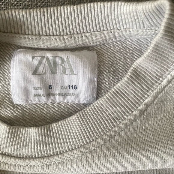 Zara kids sweatshirt  size 6 - Picture 4 of 4